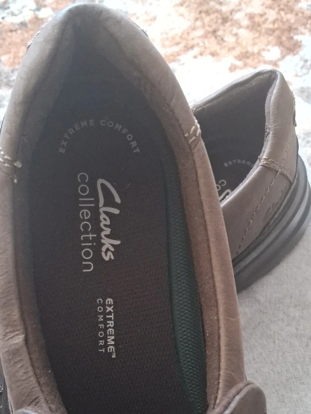 Clarks Men's Brown Slip-On Comfort Loafers
